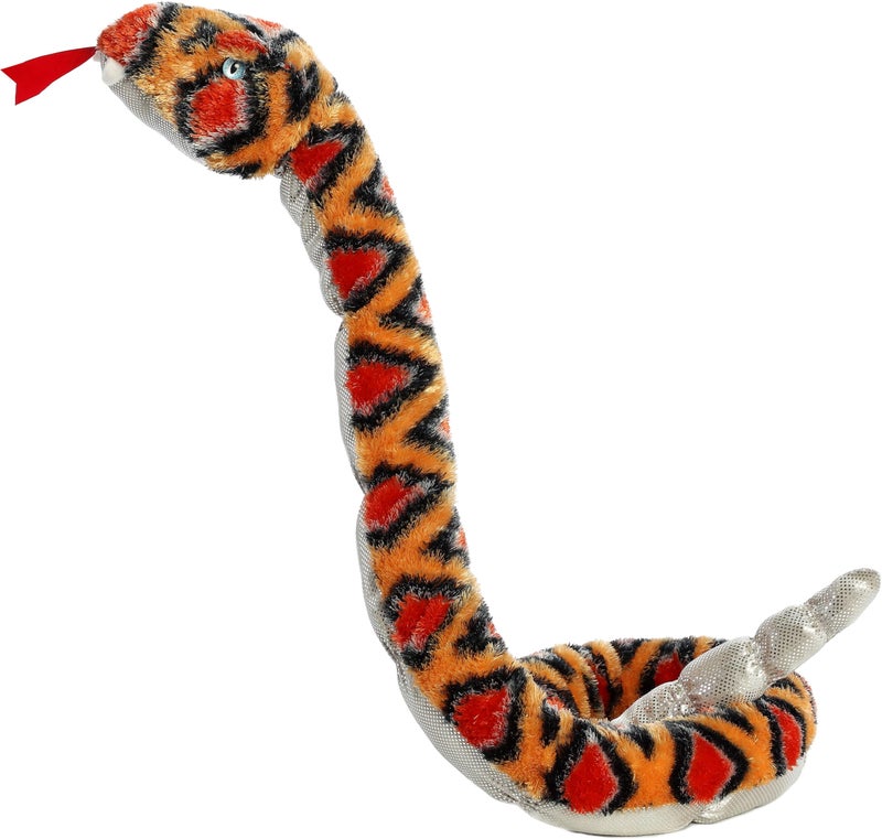 Aurora Playful Snake Diamond Back Rattle Snake Stuffed Animal Vibrant Colors for an EyeCatching Design Perfect for Kids Adults and Any Reptile Enthusiasts Orange 50 Inches - Image 2