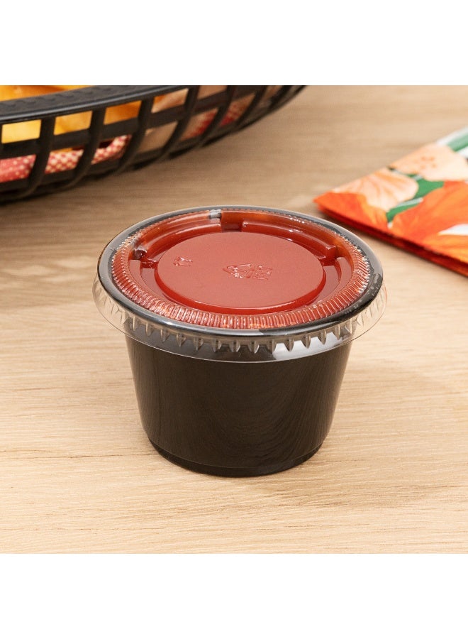 Restaurantware أكواب صلصة RW بوزن 2.5 أونصة، 2000 كوب توابل آمن للاستخدام في الميكروويف - مقاوم للكسر، أكواب بلاستيكية قابلة للتخلص، للاستخدام في العينات، الصلصات، أو الإضافات، الأغطية تباع بشكل منفصل - Image 4