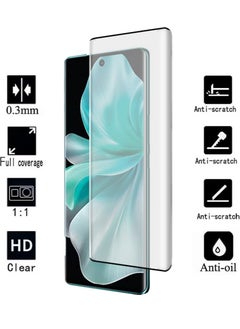 X-level Vivo V30 5G Screen Protector, 9H Tempered Glass Screen Protector for Vivo V30 5G, Case Friendly, Easy Installation,Anti-Scratch Film  - Image 2