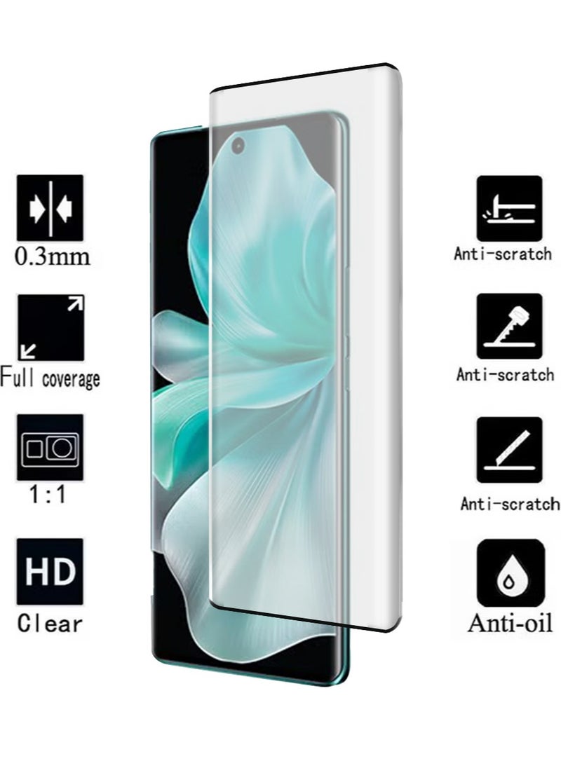 Vivo V30 5G Screen Protector, 9H Tempered Glass Screen Protector for Vivo V30 5G, Case Friendly, Easy Installation,Anti-Scratch Film