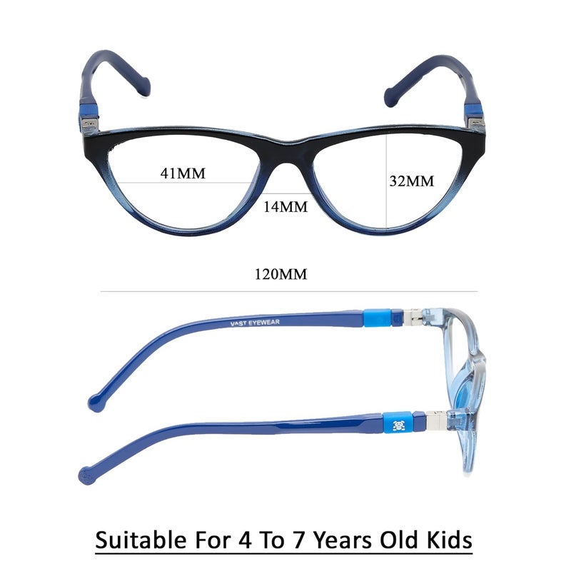 Vast Junior For Kids Age 6-10 yrs Eyeglasses For Eye Protection | Round - Image 5