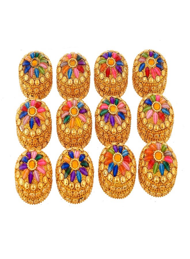 Craftam Aluminum Sindoor Daani, Kumkum Box Bharani Wedding Return Gifts (Set of 12) - Image 3