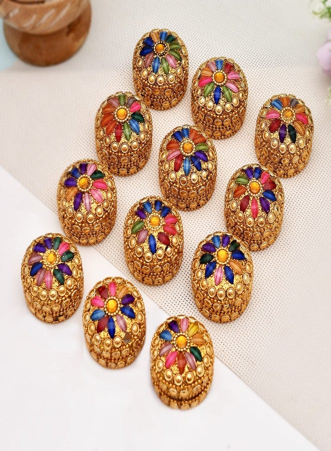 Craftam Aluminum Sindoor Daani, Kumkum Box Bharani Wedding Return Gifts (Set of 12) - Image 1