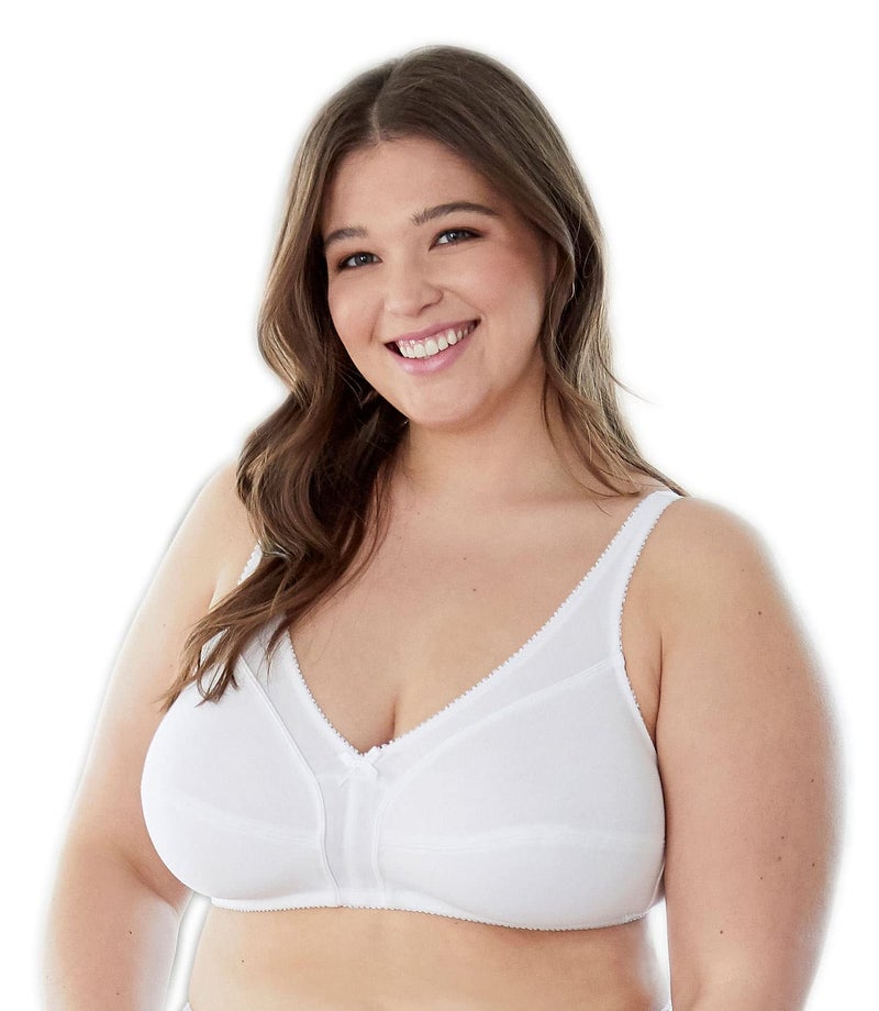 Bestform Women's 5006825 Comfortable Wireless Cotton Bra with Unlined Seamed Cups - Image 2
