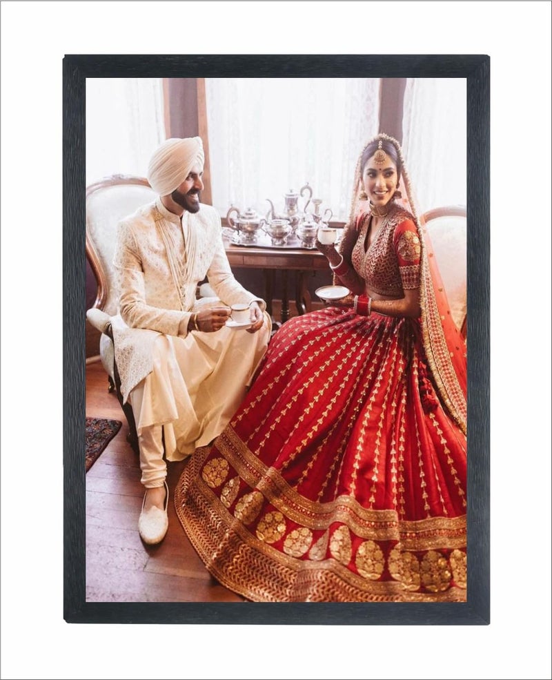 Devatwal Customized Single Photo Frame Personalized Happy Birthday Collage Photo Frame With Names | Happy Birthday Memory Frame Customised Birthday Gift Photo Frames , Anniversary Collage Photo Frame For Wife, Husband, Parents, Friend Big Size (14*20 Inch ) 1 - Image 1