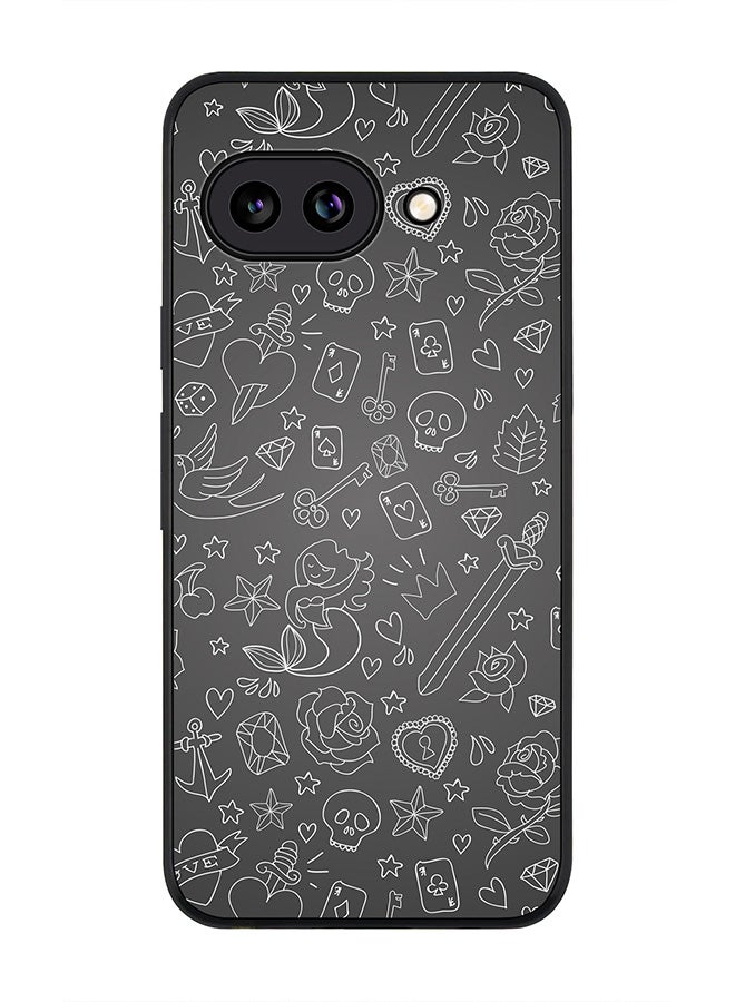 Stylizedd For Google Pixel 9a Case,Slim fit Camera Protection, Shockproof Thin Phone cover  - Doodles - Image 1