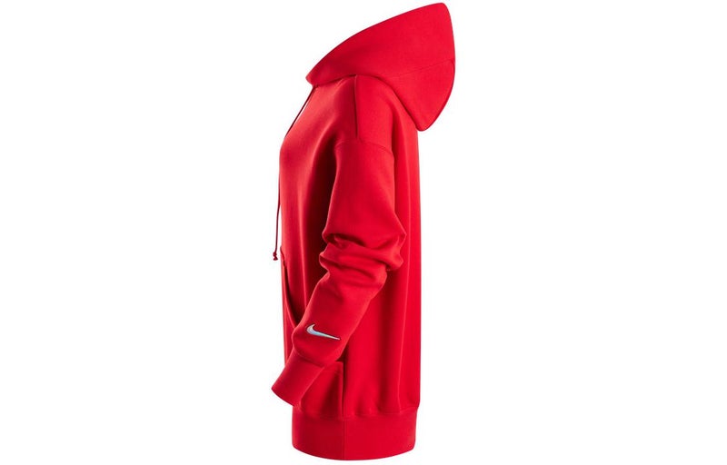 Nike (WMNS) Nike Sportswear CNY Fleece Hoodie 'Red' - Image 3