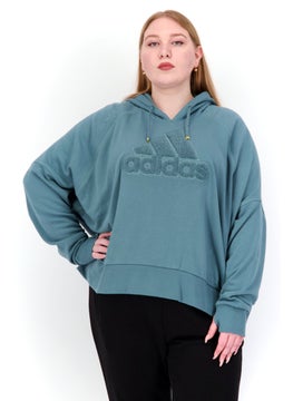 Women Plus Size Long Sleeves Outdoor Hooded Sweatshirt, Sage - pzsku/ZAAD70A9414B232BC820EZ/45/_/1724351390/996160bf-db0f-4882-b32b-8f69f779aff6