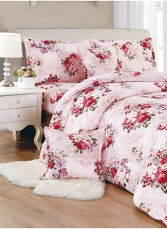 Moon 4 Pieces Single Size 160x210Cm Comforter Set Medium Filling Bedding Set for All Season Includes 1Comforter 1Bedsheet 1Pillow Shams and 1Cushion cases  - Image 2
