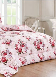 Moon 4 Pieces Single Size 160x210Cm Comforter Set Medium Filling Bedding Set for All Season Includes 1Comforter 1Bedsheet 1Pillow Shams and 1Cushion cases  - Image 3