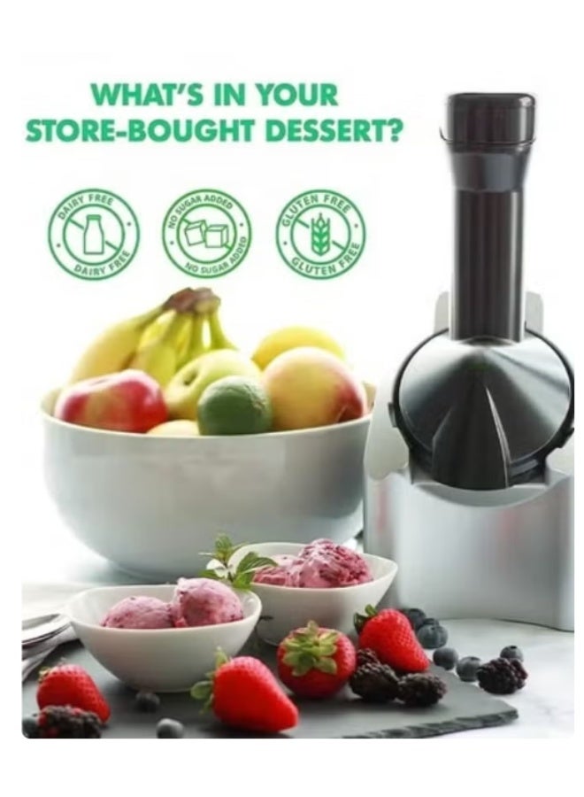 Ice Cream Maker,Electric Fruit Sorbet Machine Maker,For Ice Cream,Desserts,Gelato Smoothie - Image 3