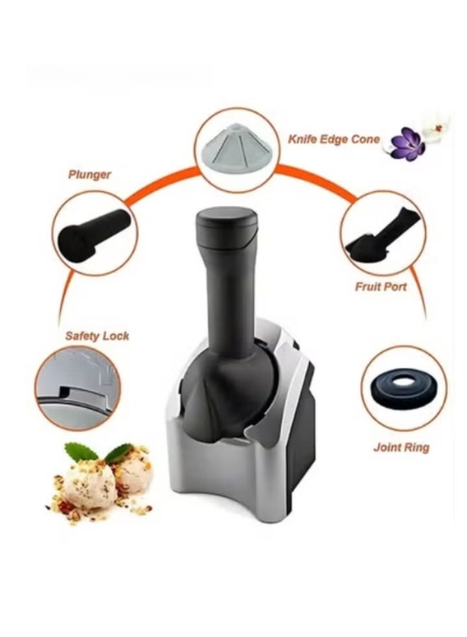 Ice Cream Maker,Electric Fruit Sorbet Machine Maker,For Ice Cream,Desserts,Gelato Smoothie - Image 2
