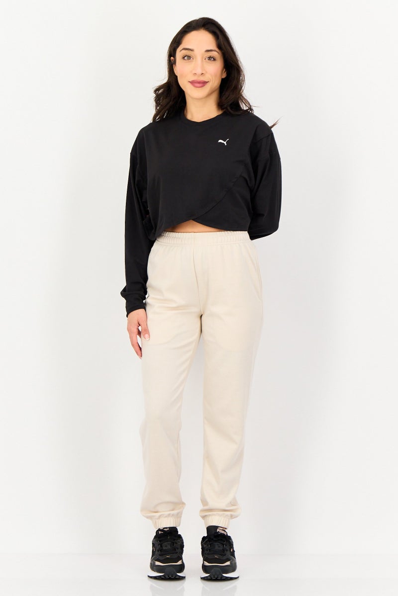 PUMA بلوزة تدريب طويلة الأكمام للنساء، سوداء - Image 4