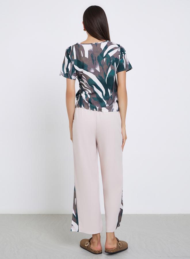 Take Two All-Over Printed Tops and Slit Cut Pants Co-Ords - Image 5