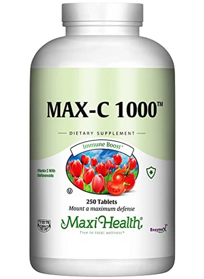 Maxi Health - Maxihealth Max Vitamin C "1000Mg" With Bioflavonoids 250 Tablets Kosher - Image 1