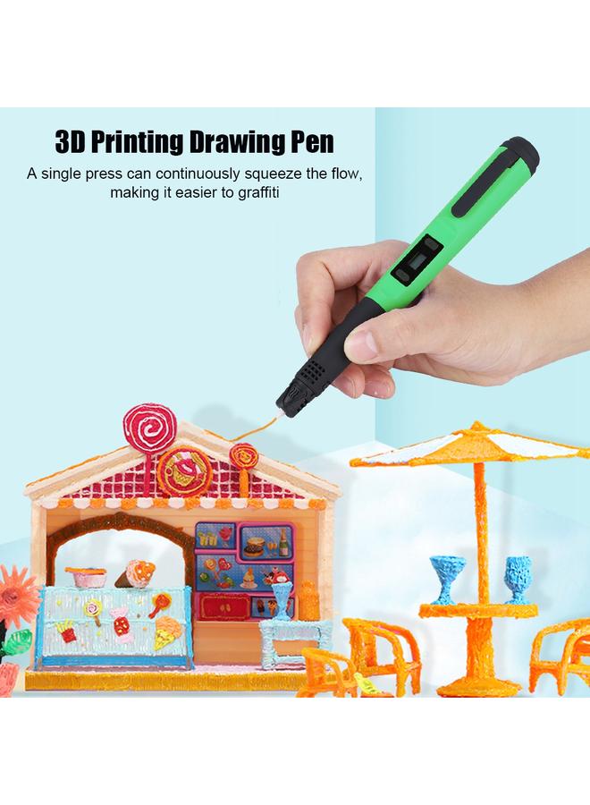 3D Printing Drawing Pen Modeling Filament ABS&PLA Printer Tool Set   Green