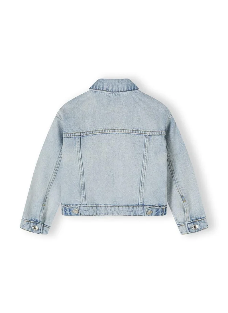 MINOTI Kids Girls Denim Jacket with Button Fastening