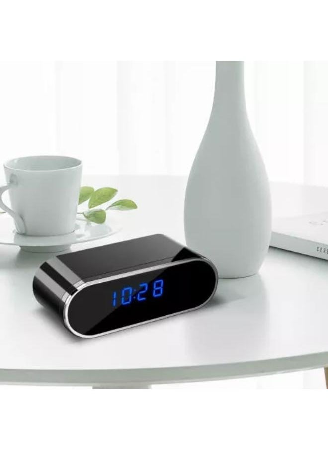 Plynox - Security Camera with Clock, HD 1080P Indoor WiFi Camera with Night Vision and Motion Detection, Nanny Camera for Home Office, and more. - Image 1
