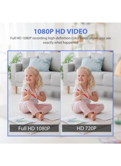 Plynox Security Camera with Clock, HD 1080P Indoor WiFi Camera with Night Vision and Motion Detection, Nanny Camera for Home Office, and more.  - Image 3