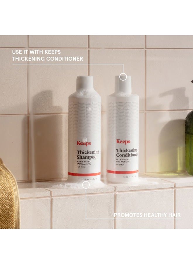 Keeps Hair Regrowth Treatment Mens Shampoo for Fuller, Thicker Looking Hair, 8 oz - Thinning and Hair Growth Shampoo for Men - DHT Blocker - Infused with Biotin, Caffeine, & Saw Palmetto - Image 5