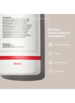 Keeps Hair Regrowth Treatment Mens Shampoo for Fuller, Thicker Looking Hair, 8 oz - Thinning and Hair Growth Shampoo for Men - DHT Blocker - Infused with Biotin, Caffeine, & Saw Palmetto  - Image 2