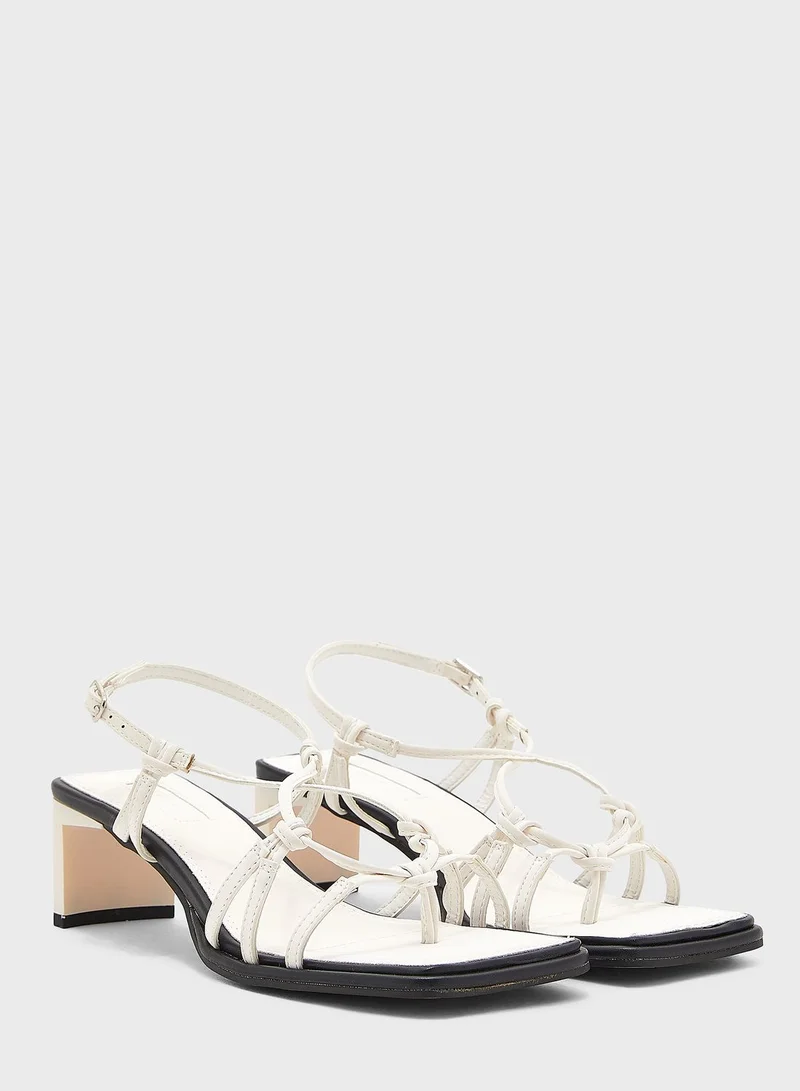 TOPSHOP Nina Strippy Mid Heel Sandals
