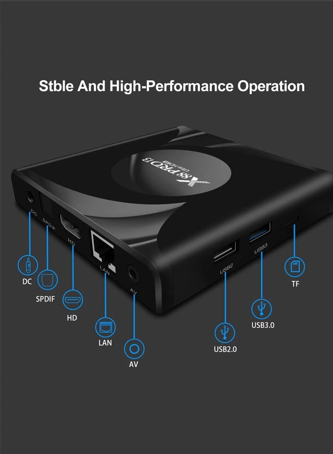 Android 13.0 TV Box 4G/32G 2.4G 5G Dual WIFI 6 BT5.0 H.265 8K UHD Smart Media Player - Image 4