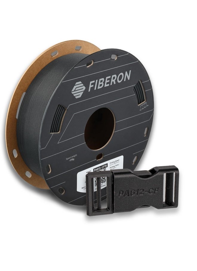 polymaker Polymaker Fiberon PA612-CF Carbon Fiber Nylon Filament 1.75mm Black 0.5kg, Fiberon PA612-CF Strong & Low Moisture Sensitive Nylon 1.75mm 3D Printing Filament  - Image 1