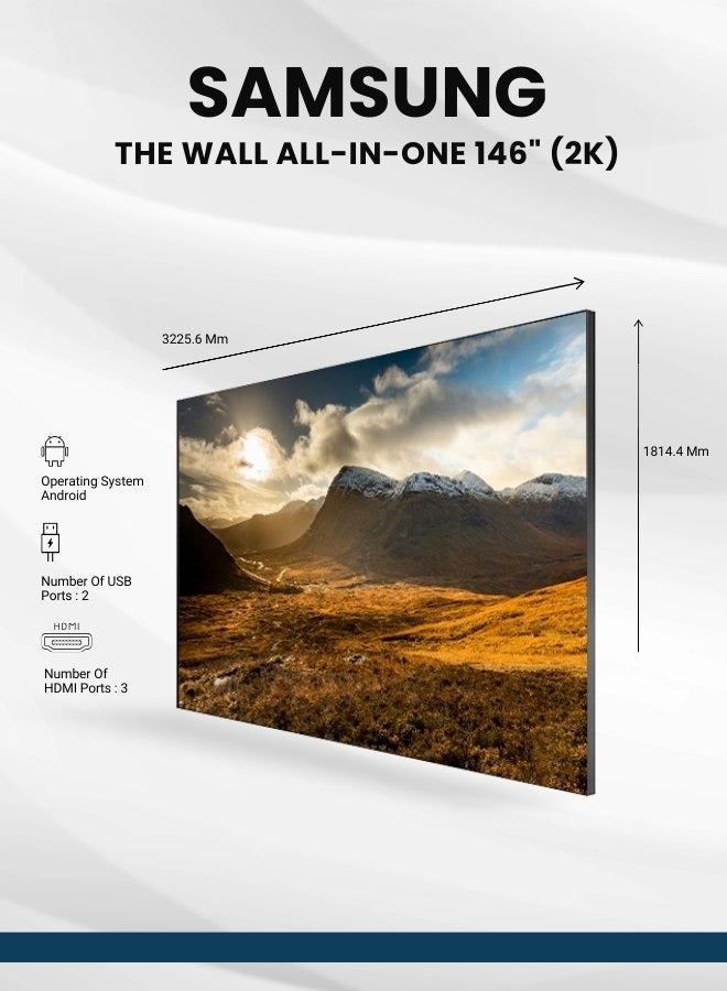 Samsung The Wall Series - 146 Inch STW-146-2K Black - Image 3