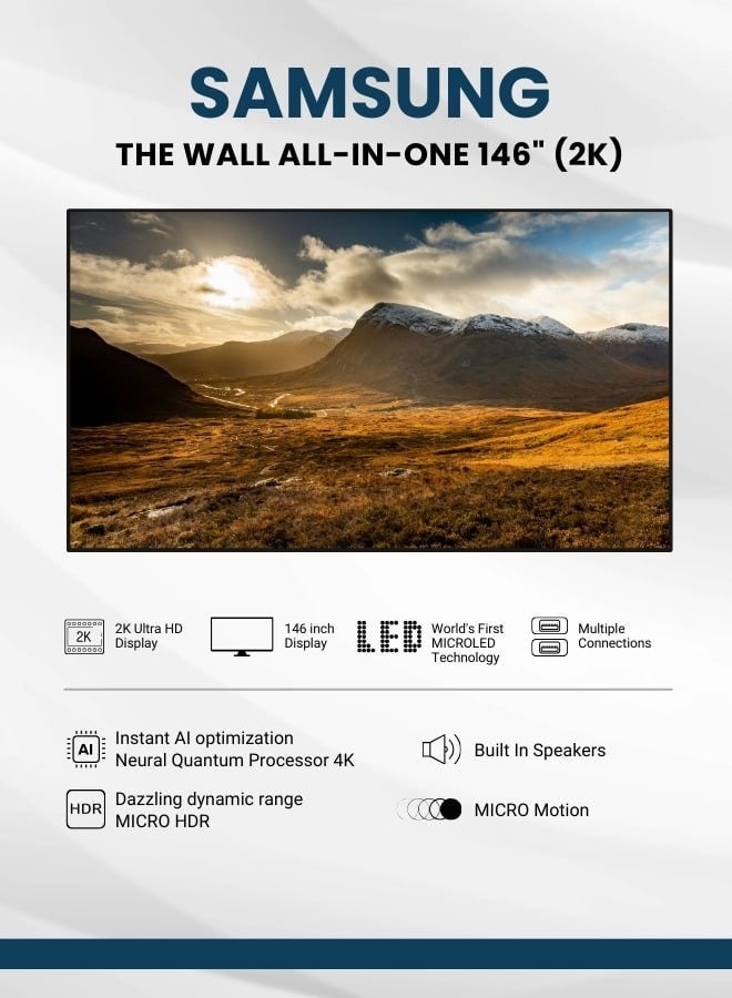 Samsung The Wall Series - 146 Inch STW-146-2K Black - Image 2