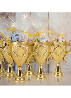 KASTWAVE Gold Mini Trophies for Kids, 10 Pcs Trophy Award - Plastic Football Awards and Trophies Cup - Funny Trophy for Brings Joy and Recognition Party  - Image 3