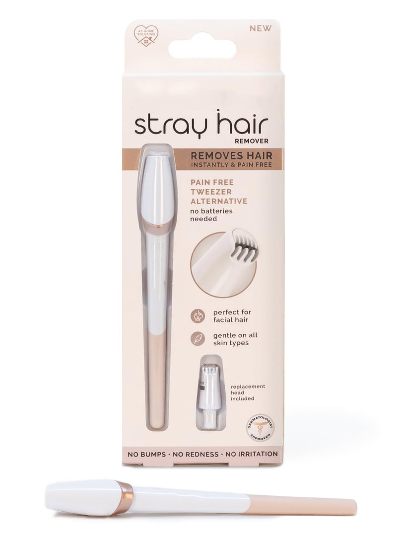 Zikra Stray Hair Remover, Precise Micro-Blade Hair Removal Tool, Body Touch Up, Designed to Painlessly Cut Stray Hairs from Chin and Lips to Fingers and Toes, for All Skin Types - Image 1