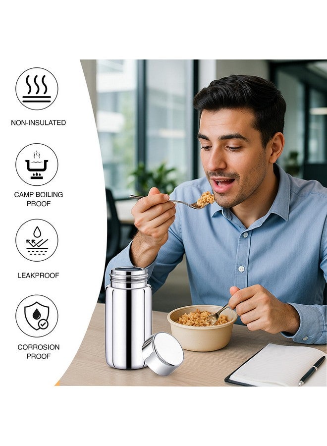 Expresso Stainless Steel Single Wall Water Bottle, for Storing Milk/Tea/Coffee/Buttermilk/Juice 300ml, Silver - Image 5