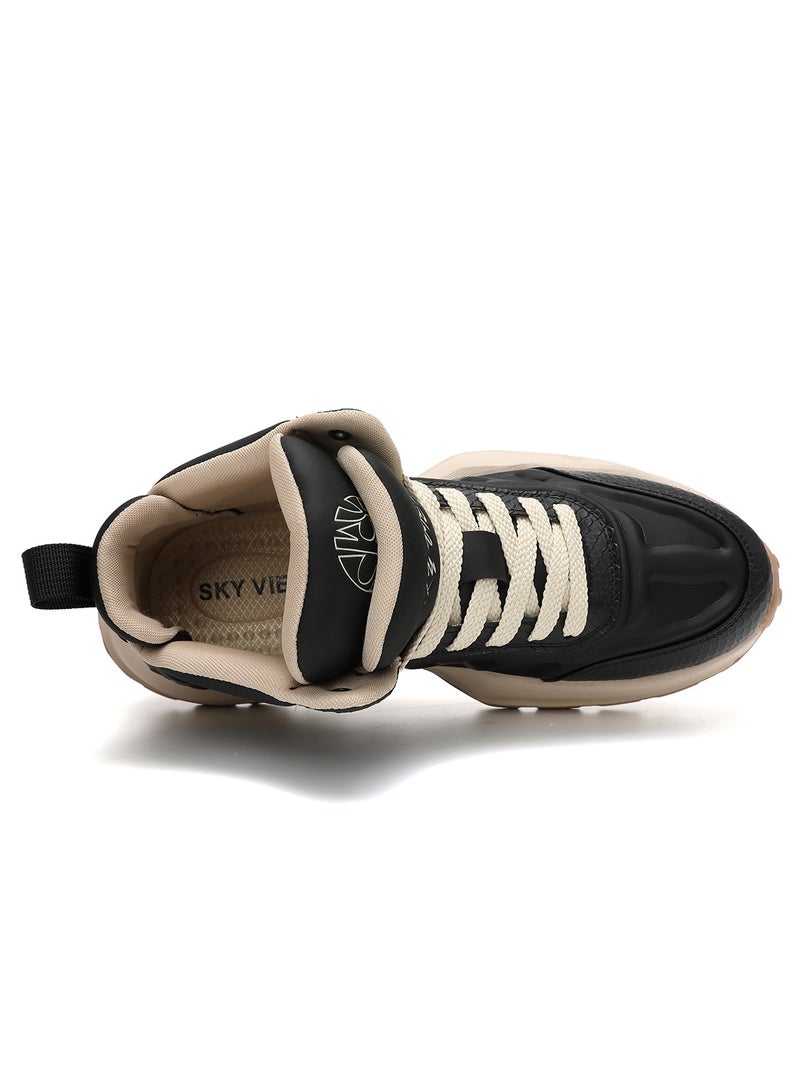 Sky View SKY VIEW Men Fashion Casual Shoes Double Tongue Design Hiking Sneakers Non-Slip Trekking Walking Shoes Running Shoes for Men with Arch Support  - Image 5