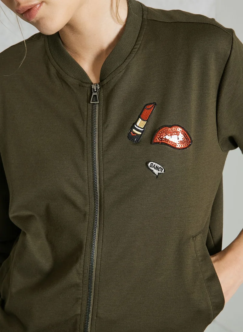 ONLY Patches Bomber Jacket