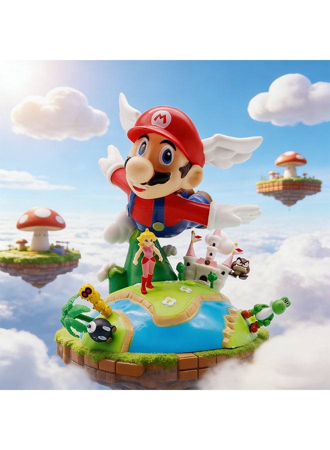Mario Super Mario Scene Figure Ornament PVC Desk Decor Gift for Fans Kids & Game Collectors Home Display Decoration - Image 1