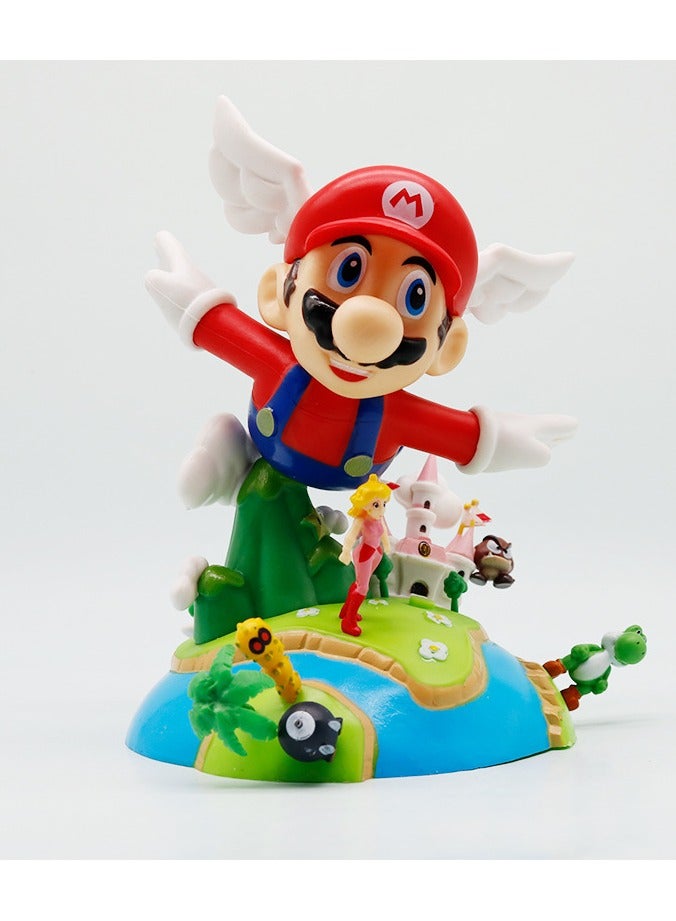 Mario Super Mario Scene Figure Ornament PVC Desk Decor Gift for Fans Kids & Game Collectors Home Display Decoration - Image 2