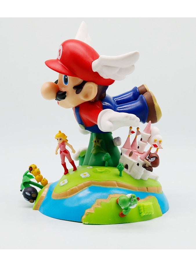 Mario Super Mario Scene Figure Ornament PVC Desk Decor Gift for Fans Kids & Game Collectors Home Display Decoration - Image 3