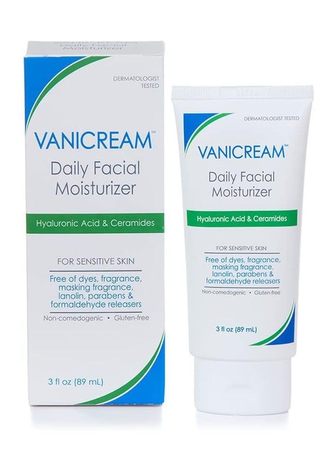 Vanicream Daily Facial Moisturizer 89ml, for Sensitive Skin - Image 1