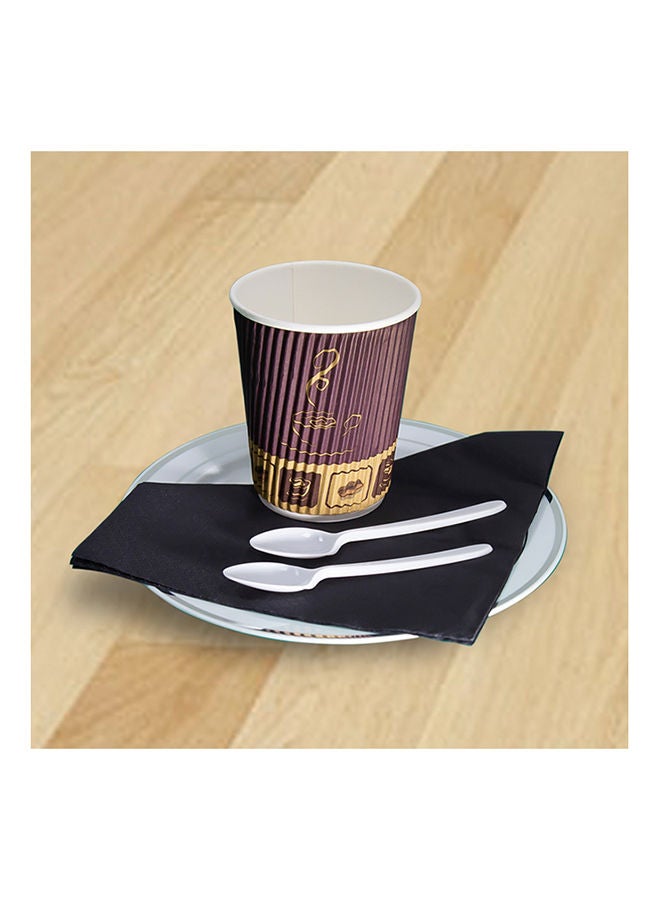 Home Box Falcon 50-Piece Disposable Plastic Tea Spoon 16.5 cm - Image 2