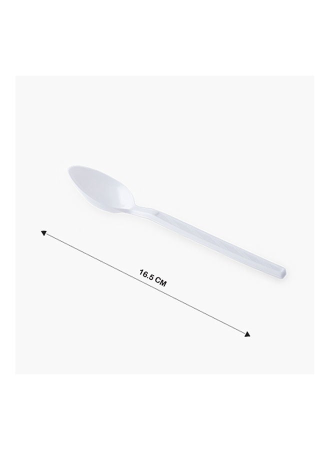 Home Box Falcon 50-Piece Disposable Plastic Tea Spoon 16.5 cm - Image 4