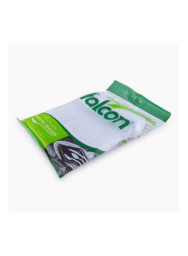 Home Box Falcon 50-Piece Disposable Plastic Tea Spoon 16.5 cm - Image 3