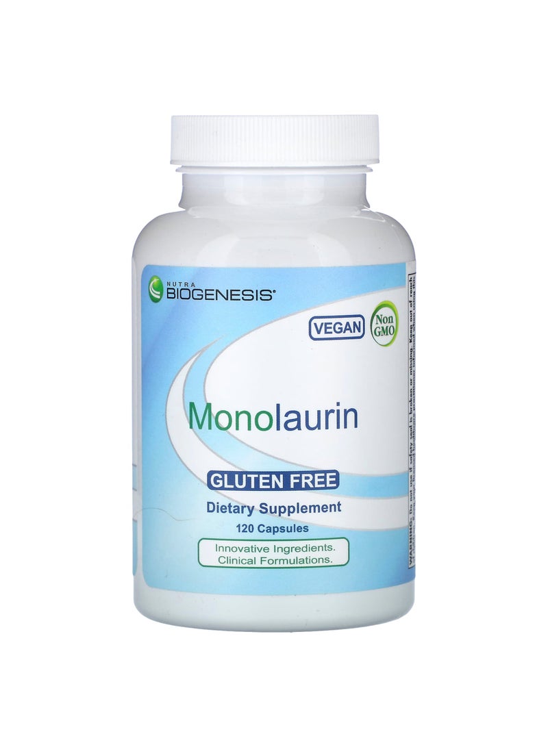 Monolaurin, 120 Capsules (500 mg per Capsule)