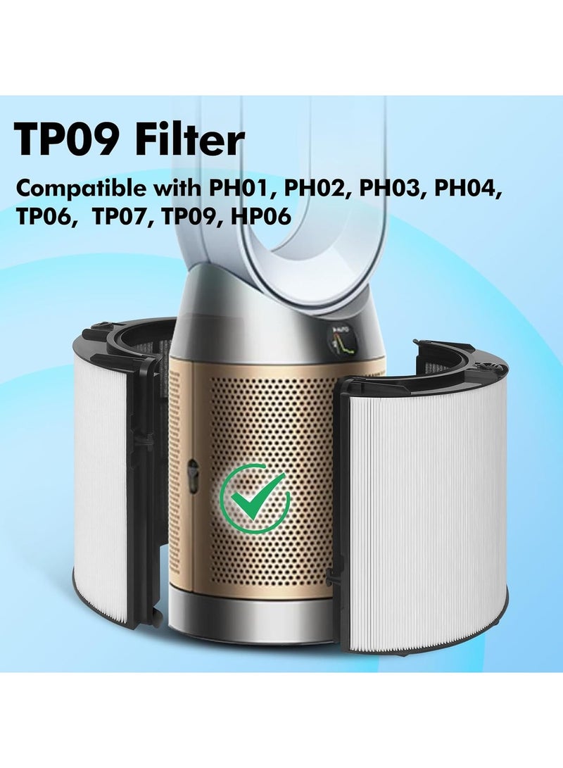 Y&D Dyson Replacement Air Purifier Filter Replaceable Inner Core Filter Activated Carbon Pure Air for Dust Allergens Odors Filter Clean Air Dust Removal 3-in-1 H13 True HEPA-Grade Odor Elimination High Efficiency Dust Pollen Pet Dander Removal 1-Pack Compatible with Dyson PH01/02/03/04/06/07/09, TP06/07/09 and HP06/07/09 Model Changable Filter Suitable for Home Bedroom Office - Image 2