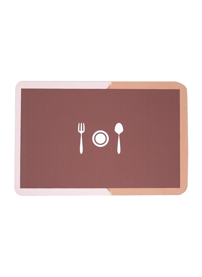 Status Contract Set of Runner & Mat Kitchen Decor | Anti-Skid Rubber Kitchen Floor Mat | Napa Skin Super Absorbent Non Slip Mat - Floor Rug | Waterproof Kitchen Mat | (Brown) (RR-120x40,DM-38x58 CM)  - Image 2