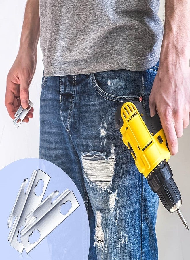 Prasacco 10 Pcs Curtain Rod Brackets Adjustable Curtain Rod Hooks with Screws Curtain Rod Holders Wall Brackets - Image 5