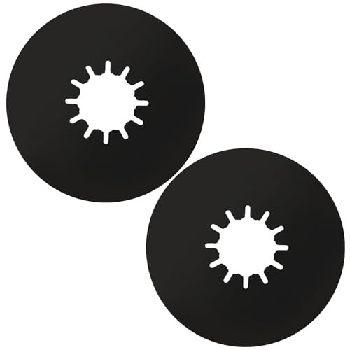 TonGass 2 Pack Black 5th Wheel Hitch Lube Plate 10in RV Camper Trailer Fifth Wheel Plate Wheel Accessories for 5th Wheel Trailer Safety Kit