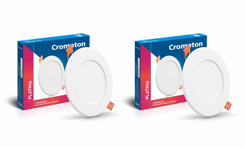Crompton Star Slim Recessed Downlighter 3W Round Cool Day Light | Pack of 2 | False Ceiling required, Cutout: 3" | For Hall, Bedroom, Kitchen, Office, Store - Image 2