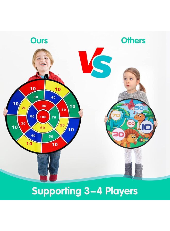 Large Dart Board for Kids, Kids Dart Board with Sticky Balls, Boys Toys, Indoor/Sport Outdoor Fun Party Play Game Toys, Birthday Gifts for 3 4 5 6 7 8 9 10 11 12 Year Old Boys Girls - Image 3