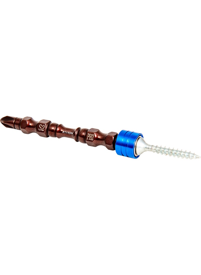 Tyson PH2X65 mm S2 Steel Bidirectional Magnet Tip Bit  - Image 3